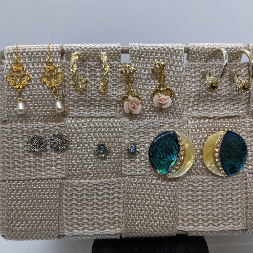 Lot Bundle of 7 Sets of Vintage Earrings